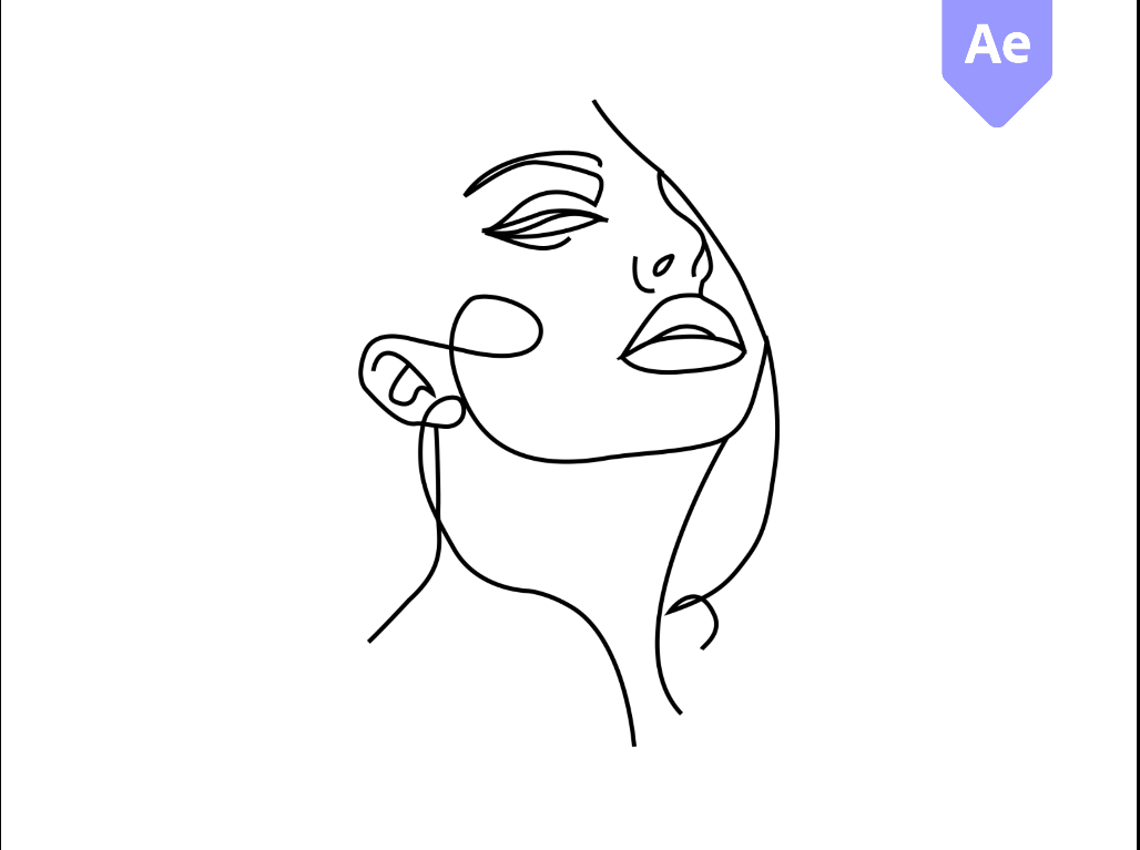 One Line Art: Logo Animation after effect animation graphic design illustration logo logo animation logo design motion graphics one line art