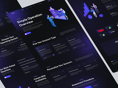 Crypto Trade Landing Page crypto exchange landing page trade trade landing page ui design userinterface web design