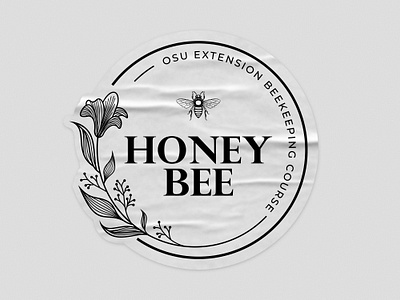 Introduction to Beekeeping Sticker - OSU advertising branding campaign design drawing graphic design illustration illustrations logo marketing vector