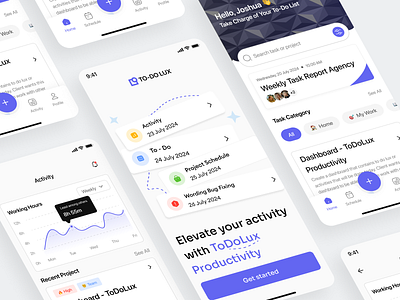 To-Do Lux - SaaS Task Management Mobile App activity daily plan daily task digital product management kanban management mobile app organize planner app planning app productivity app productivity tool project management saas schedule app task management app to do list todoist work list work management