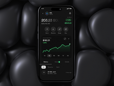 Crypto Details Page for Trust Wallet crypto crypto currency crypto wallet design mobile app ui ux wallet