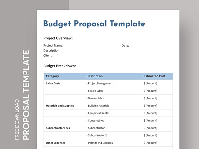 Budget Proposal Free Google Docs Template budget proposal budget proposal template docs financial proposal free google docs templates free proposal template free template free template google docs google google docs google docs proposal template proposal proposal design proposals proposition template