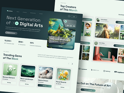 BlockGems – NFT Website UI blockchain art blockgems creative design customizable design digital art digital assets figma template modern ui nft community nft enthusiast nft market place nft website ui figma template ui inspiration ui showcase ui trends user friendly web template