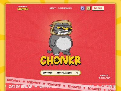 Chonker Meme-Coin Landing page Design base clean meme website crypto cryptocurrency design landing page meme coin meme landing page meme website memes pepe pepe website presale memes solona token token listing ui ui design website website design