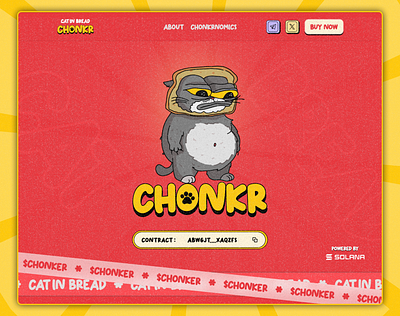 Chonker Meme-Coin Landing page Design base clean meme website crypto cryptocurrency design landing page meme coin meme landing page meme website memes pepe pepe website presale memes solona token token listing ui ui design website website design