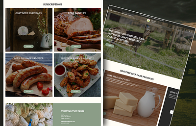 Silk Tree Farm | Web design for a delicious food-selling farm ecommerce farmproducts green inspiration organicwebsite shop shopify ui vegan