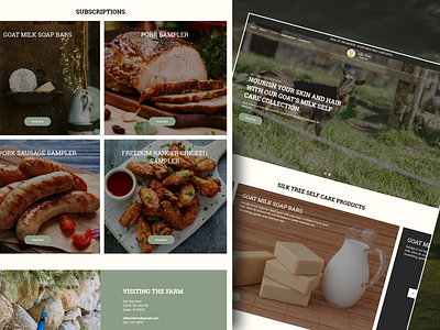 Silk Tree Farm | Web design for a delicious food-selling farm ecommerce farmproducts green inspiration organicwebsite shop shopify ui vegan