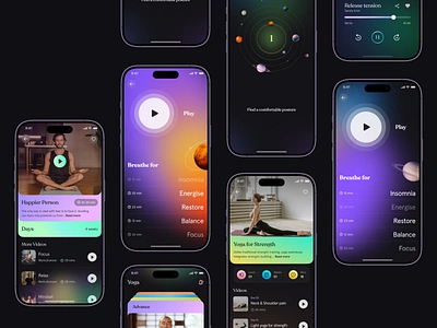 YOGA Mobile App health app meditation meditation app meditation design meditation mobile app mental health mindfulness mindfulness app mobile app online meditation online meditation app wellness yoga yoga and meditation app yoga and meditation mobile app yoga app yoga application yoga meditation yoga meditation app yoga mobile app