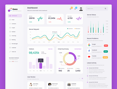 Geex – Modern Admin Dashboard admin solutions business analytics data management data visualization efficientworkflow geex dashboard intuitive interface modern admin performancetracking productivity boost projectmanagement seamless operation sleek design task management ui inspiration ui showcase ui trends usability