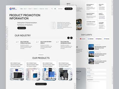 Medical Healthcare Product Landing Page Website bio tech clinic ecommerce healthcare home page lab product logistics medical medical product product technology ui design website design