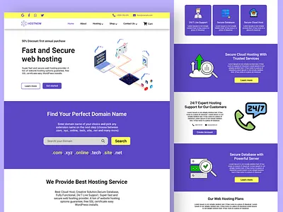 Web hosting Website app branding dailyui design illustration ui ui design ux ux design website design