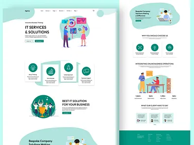 Digital Agency Website app branding dailyui design illustration ui ui design ux ux design website design