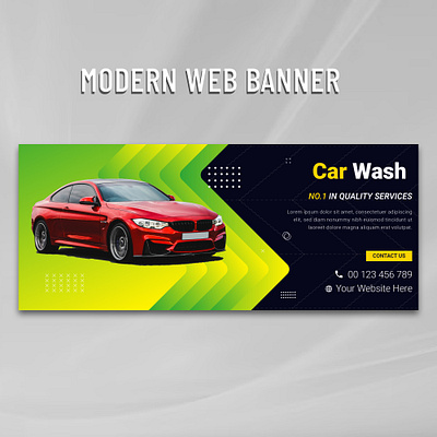 Car Wash Banner advertising auto clean auto detailing car cleaning car polish car wash car wash banner car wash service land vehicle social media template