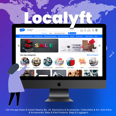 Localyft Website Design app branding design graphic design illustration logo typography ui ux vector web
