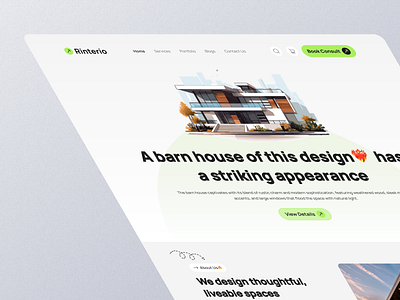 Rinterio Real Estate Website Design landing page property management property website real estate real estate component real estate landing page real estate saas real estate website saas design ui design ux design website design