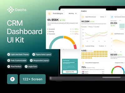CRM Dashboard Design app branding design graphic design illustration logo typography ui ux vector