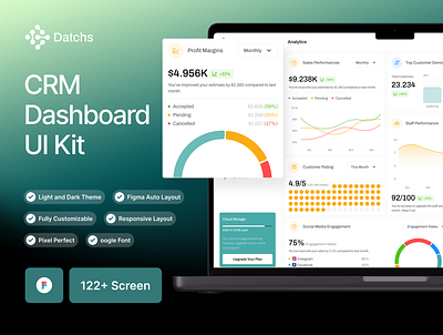 CRM Dashboard Design app branding design graphic design illustration logo typography ui ux vector