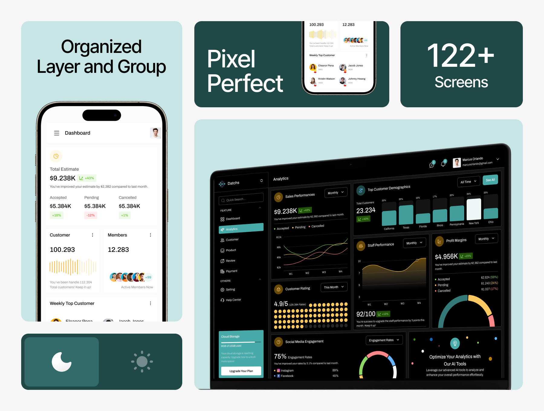 Example of Website & Mobile App Design