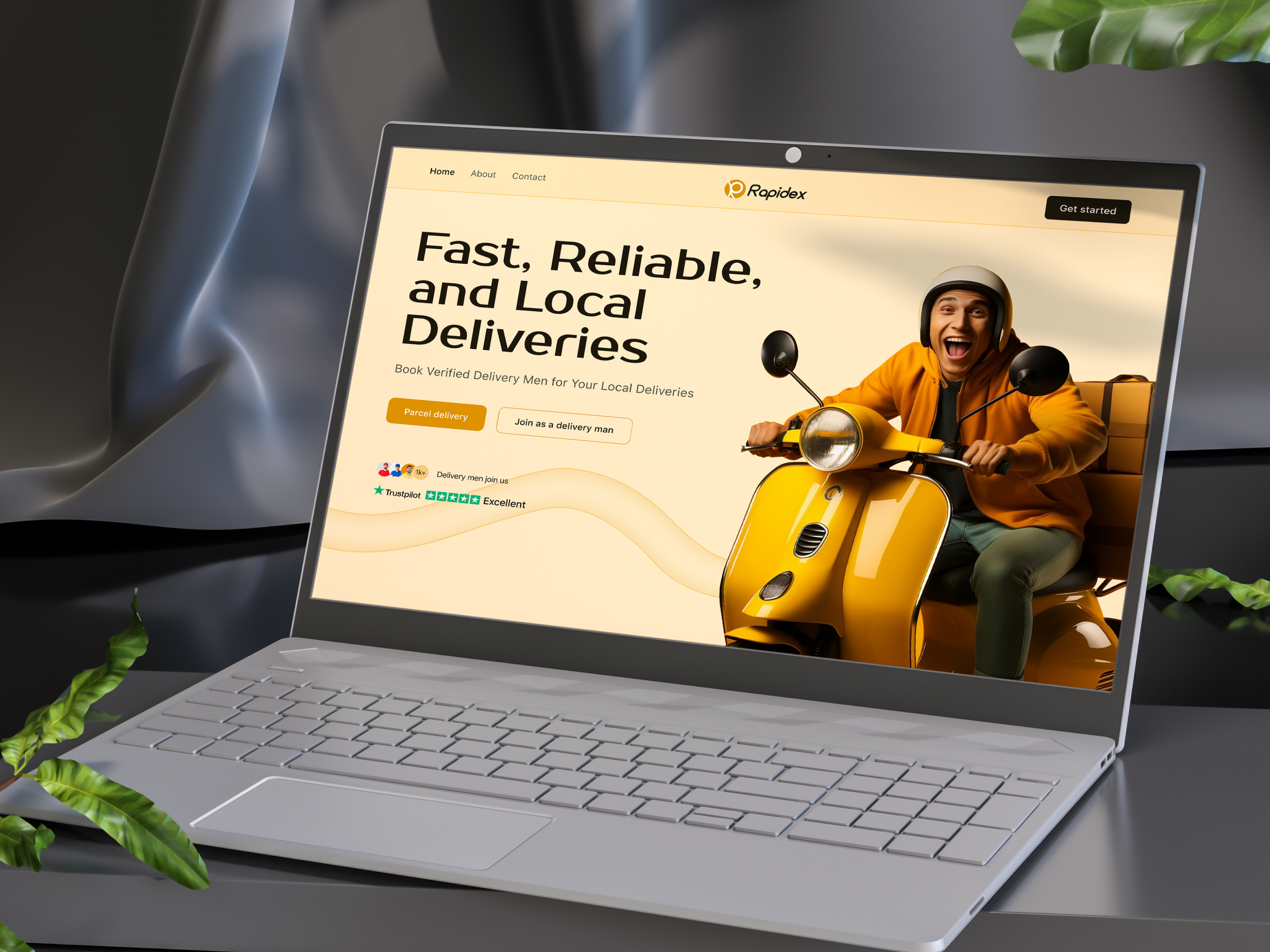 Parcel delivery website app design courier delivery home delivery mobile app parcel product ui uiux web app web design website