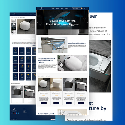 Captiva Smart Toilets css design graphic design html javascript shopify design website design website designer wordpress design