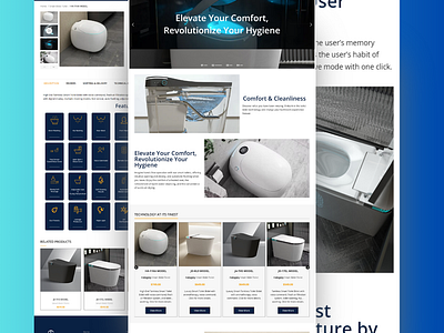 Captiva Smart Toilets css design graphic design html javascript shopify design website design website designer wordpress design