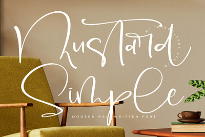 Mustard Simple - Modern Handwritten Font style