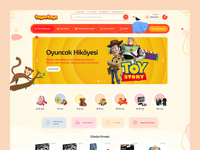 Toysetoys - Ecommerce Website Design baby children colors design e commerce ecommerce funny kids oyuncak oyuncak mağazası oyuncakçı toys toys store ui ux website