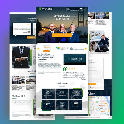 South Sound Law css design html website design website designer wordpress design wordpress website