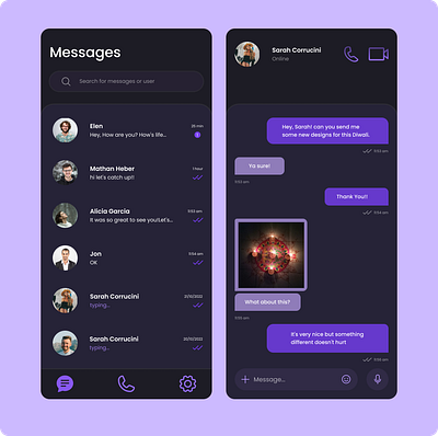 Day 013- Direct Messaging 💬 branding graphic design ui