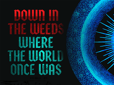 Down in the Weeds, Where the World Once Was – Bright Eyes / type graphic design music photoshop type typography