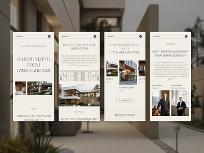 Website design for Architecture and design Studio, mobile architecture design home page minimal minimalist mobile ui ui design ui ux web web design website