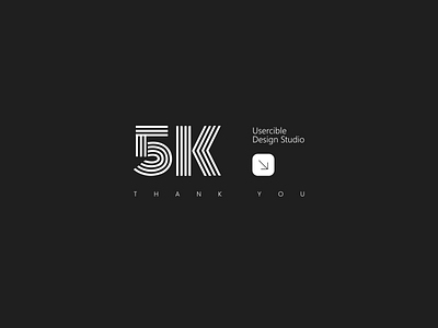 We Hit 5000 Followers on Dribbble! app branding design graphic design illustration logo ui ux uxdesign vector