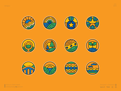 Badges badges design icon logo logodesign logotype minimal vector