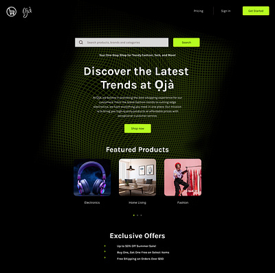 OJA branding ui