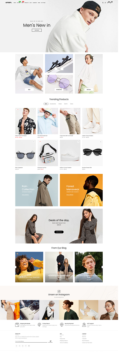 Unsen - Multipurpose Shopify Theme OS2.0 baby electronics fashion jewelry multipurpose shoe shopify store theme