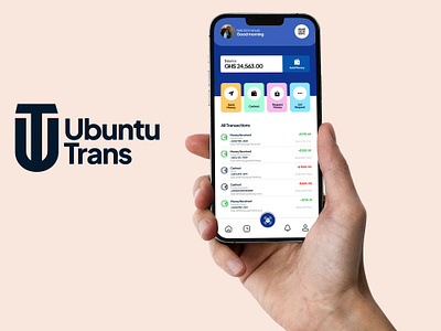 Ubuntu Trans UI app mobile money payment remittance transfer ui