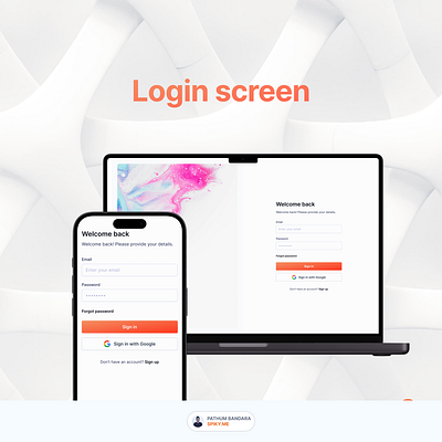 Login screen spacing guide app branding design graphic design illustration logo typography ui ux vector