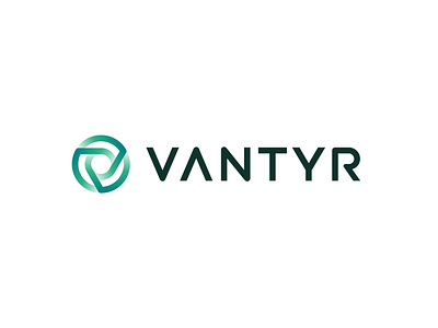 Vantyr — Logo Design branding circle connection cyber security cybersecurity dynamic flow futuristic gradient green line lines logo monitoring network protection saas logo security transparent v