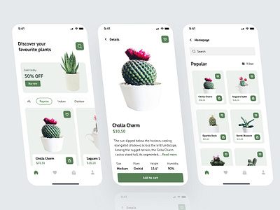 Plant Shop Mobile Apps apps design green mobile apps mobile shop apps mobiledesign plant plant apps plant mobile apps typography ui uiux user interface ux