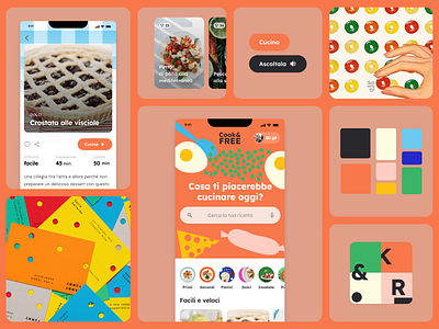 Bento mix #Cook&Free app app design buttons colors cooking app design system mobile ui user interface