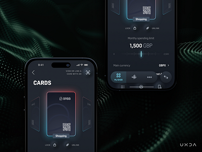 Accelerating Financial Inclusion with a Multipurpose Wallet account app design banking cards cx dark ui design finance financial fintech online banking ui user experience user interface ux ux design virtual cards