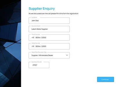 Multi step Enquire form - SAAS dashboard design saas ui ux webapp website