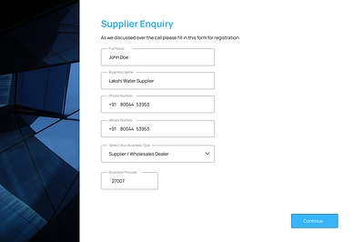 Multi step Enquire form - SAAS dashboard design saas ui ux webapp website