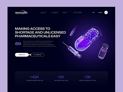 Animated 3D Illustrations for a Pharmaceutical Company 3d animation design medicine motion design motion graphics pharmaceuticals pill ux web design