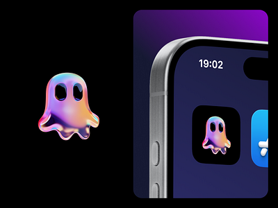 Ghost App Icon app app icon brand branding design icon mobile icon