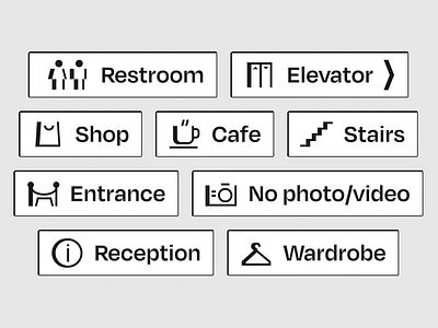 International signs for public spaces design flat design graphic design icon icons international sign outlined icons sign signs vector vector art