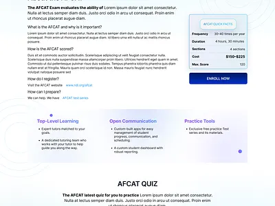 Online Mock Exam platform - SAAS Dashboard, Landing Page dashboard landing page saas ui ux webapp website