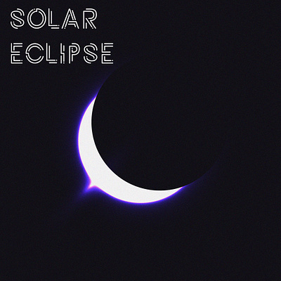 Solar Eclipse – A Cosmic Design Experiment darktheme graphicdesign minimalistdesign solareclipse spaceaesthetic typography