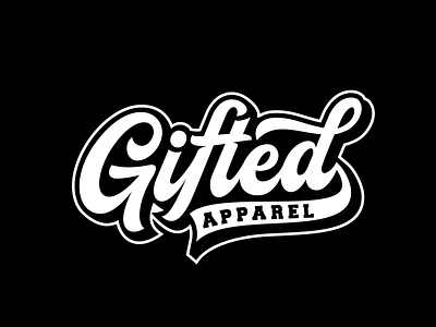 Gifted Apparel calligraphy font lettering logo logotype typography vector