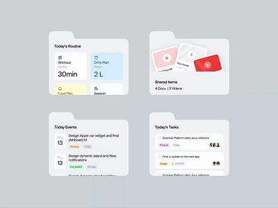 Folder interaction 🗁✨ animation design event event manager file flat graphic design icon illustration interaction microinteraction minimal motion piqo studio task task management ui vector